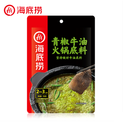 海底捞青椒牛油火锅底料 150G