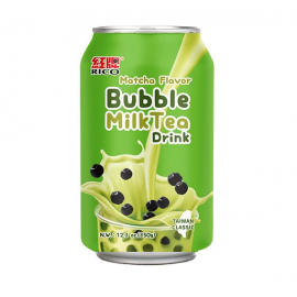 BUBBLE MILK TEA MATCHA RICO 340ML(台湾东乡珍珠奶茶饮料抹茶风味)