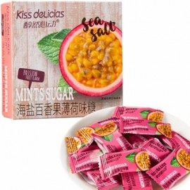 BONBONS A LA MENTHE ET VITAMINE C SEL DE MER SAVEUR PASSION 50G(醇然心动维C海盐薄荷味糖百果香味)