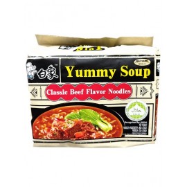 SOUPE DE NOUILLES INSTANTANÉES BOEUF CLASSIQUE BAIXIANG 96GX5paquets(白象经典牛肉汤味方便面5连包)