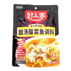 ASSAISONNEMENT POUR SOUPE DE POSSION AVEC CHOUCROUTE HAORENJIA 220G(好人家可以喝汤的靓汤酸菜鱼调料)